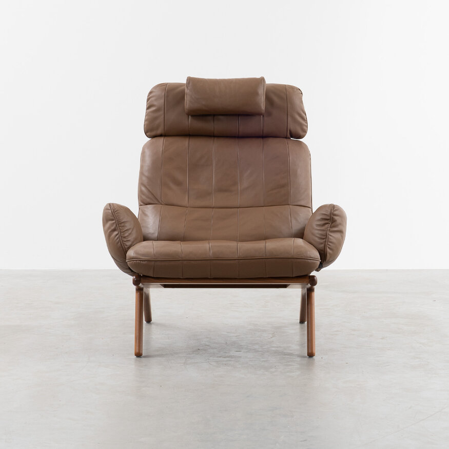 De Sede De Sede DS531 Brasil lounge chair + ottoman wood and leather