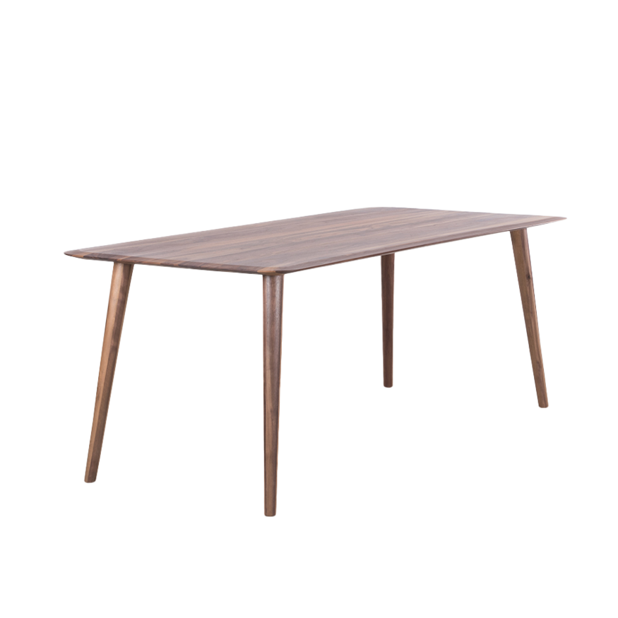 Sav & Økse Olger table matt lacquered walnut 220x90