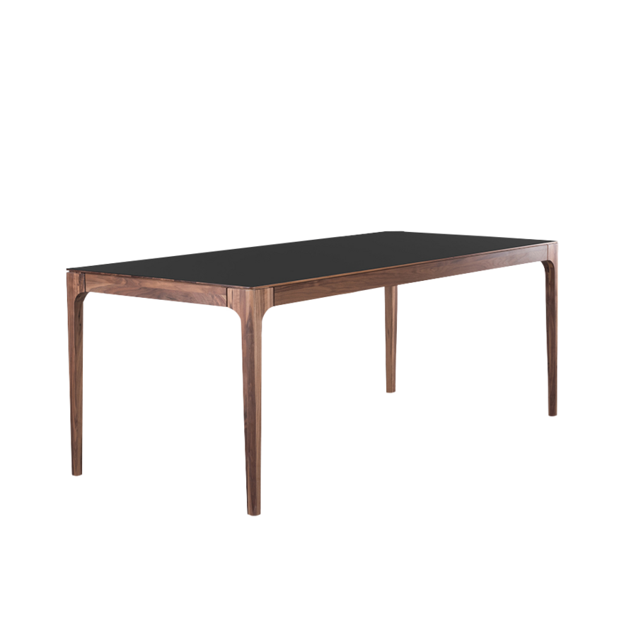 Sav & Økse Rikke tafel 160x90+1x50 geolied walnoot / fenix 024