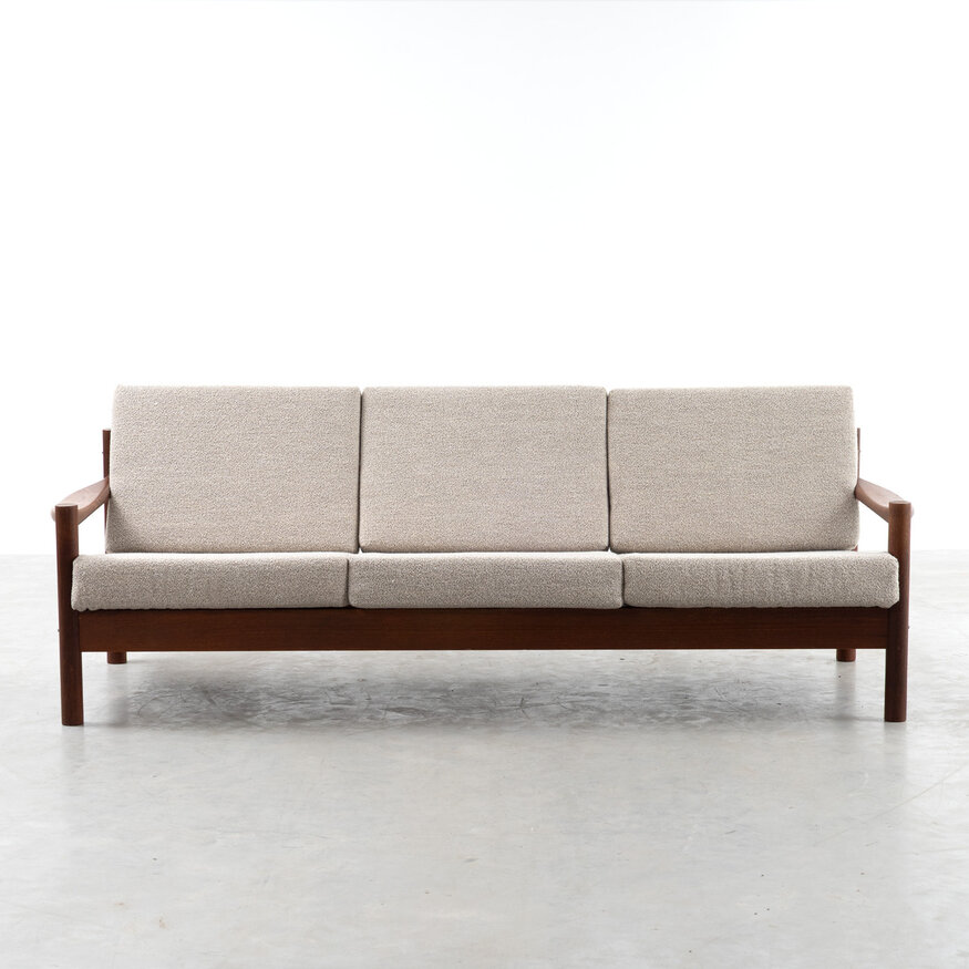 Vitra Komfort 3-zits bank vintage jaren 70
