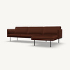 Jolin 2,5-seater with Chaise Longue Right | Denno 1265 Rusty Orange Sav & Økse Jolin 2,5-seater with Chaise Longue Right | Denno 1265 Rusty Orange