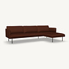 Jolin 2,5-seater with Chaise Longue Right | Denno 1265 Rusty Orange Sav & Økse Jolin 2,5-seater with Chaise Longue Right | Denno 1265 Rusty Orange