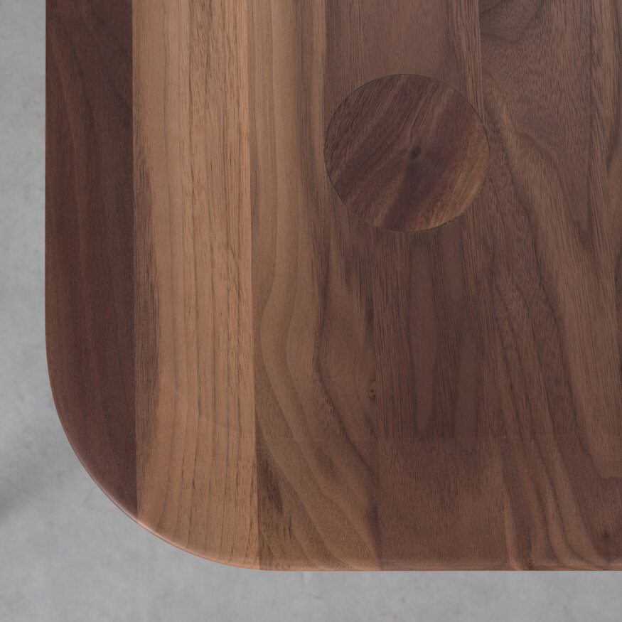 Sav & Økse Olger table matt lacquered walnut 220x90