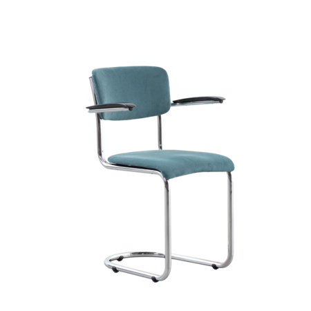 De Wit 1017 stoel ribstof zeeblauw