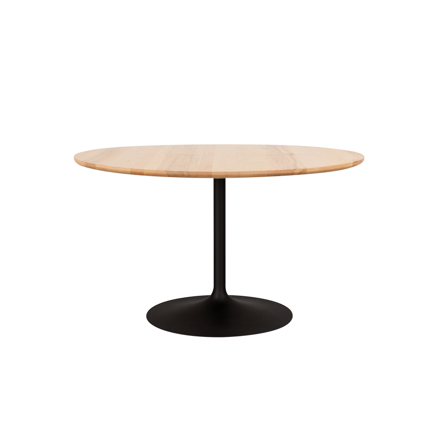 Tinne Table with Round Wooden Top Dykmeyer Tinne Table with Round Wooden Top