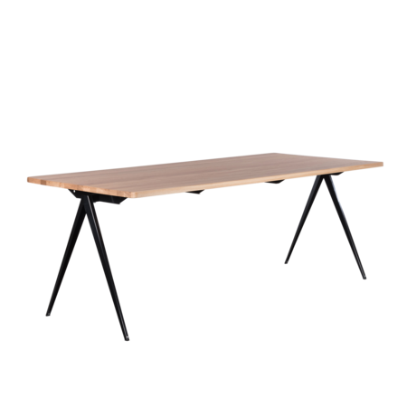 TD4 Desk Black | Oak