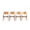 Set van 4 Arne Hovmand-Olsen stoelen teak jaren 60
