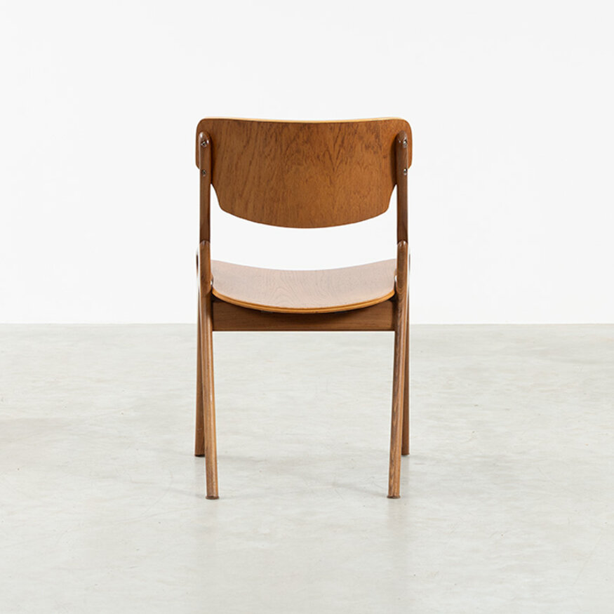 Set van 4 Arne Hovmand-Olsen stoelen teak jaren 60 Set van 4 Arne Hovmand-Olsen stoelen teak jaren 60