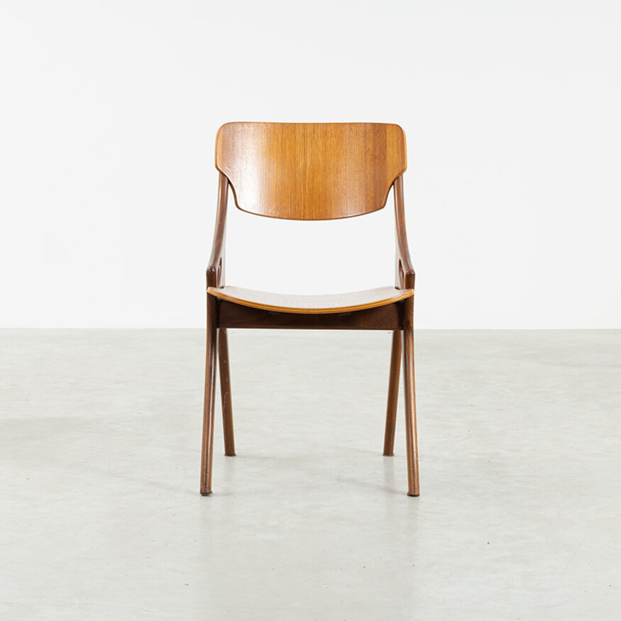 Set of 4 Arne Hovmand Olsen chairs teak 1960s Set of 4 Arne Hovmand Olsen chairs teak 1960s