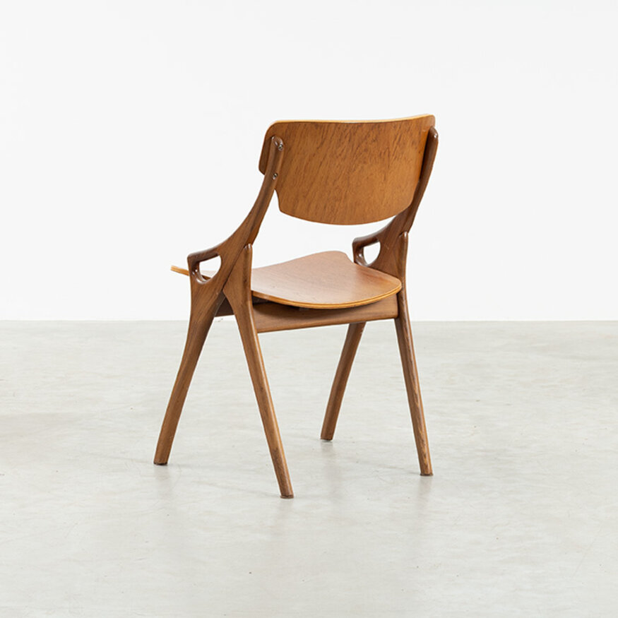 Set van 4 Arne Hovmand-Olsen stoelen teak jaren 60 Set van 4 Arne Hovmand-Olsen stoelen teak jaren 60