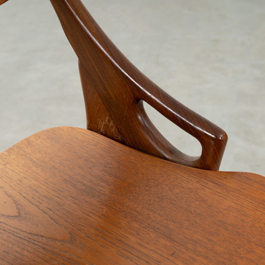 Set van 4 Arne Hovmand-Olsen stoelen teak jaren 60 Set van 4 Arne Hovmand-Olsen stoelen teak jaren 60