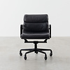 Herman Miller Eames Soft Pad chair black leather black frame Herman Miller