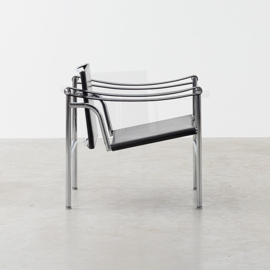Le Corbusier LC1 zwart leer Cassina Cassina Le Corbusier LC1 zwart leer Cassina