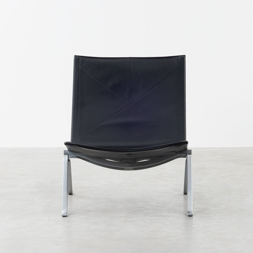 Poul Kjearholm PK22 lounge chair black leather Fritz Hansen Fritz Hansen Poul Kjearholm PK22 lounge chair black leather Fritz Hansen