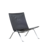 Fritz Hansen Poul Kjearholm PK22 lounge chair black leather Fritz Hansen