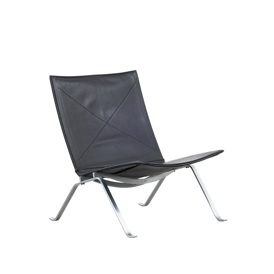 Poul Kjearholm PK22 lounge chair black leather Fritz Hansen Fritz Hansen Poul Kjearholm PK22 lounge chair black leather Fritz Hansen
