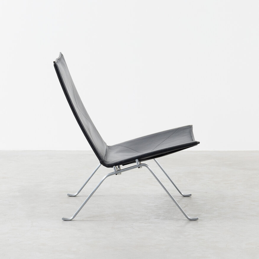 Poul Kjearholm PK22 lounge chair black leather Fritz Hansen Fritz Hansen Poul Kjearholm PK22 lounge chair black leather Fritz Hansen