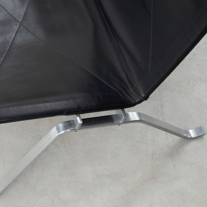 Poul Kjearholm PK22 lounge chair black leather Fritz Hansen Fritz Hansen Poul Kjearholm PK22 lounge chair black leather Fritz Hansen