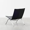 Fritz Hansen Poul Kjearholm PK-22 fauteuil zwart leer Fritz Hansen