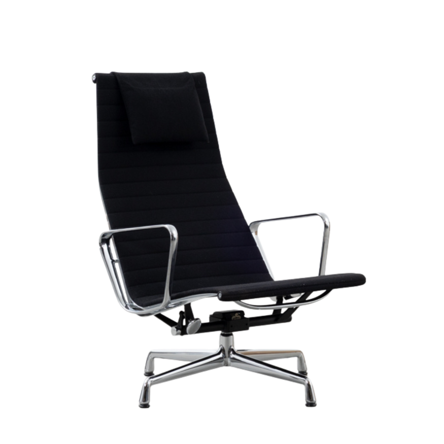 Eames EA124 stoel zwart hopsak Vitra Vitra Eames EA124 stoel zwart hopsak Vitra