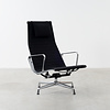 Vitra Eames EA124 lounge chair and EA125 ottoman black hopsak Vitra