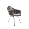 Herman Miller Eames armchair with seat cushion fiberglass brown Herman Miller