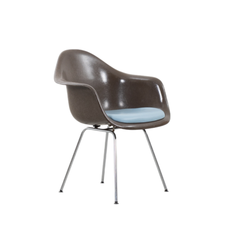 Eames armchair with seat cushion fiberglass brown Herman Miller Eames armchair with seat cushion fiberglass brown Herman Miller