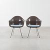 Herman Miller Eames armchair with seat cushion fiberglass brown Herman Miller