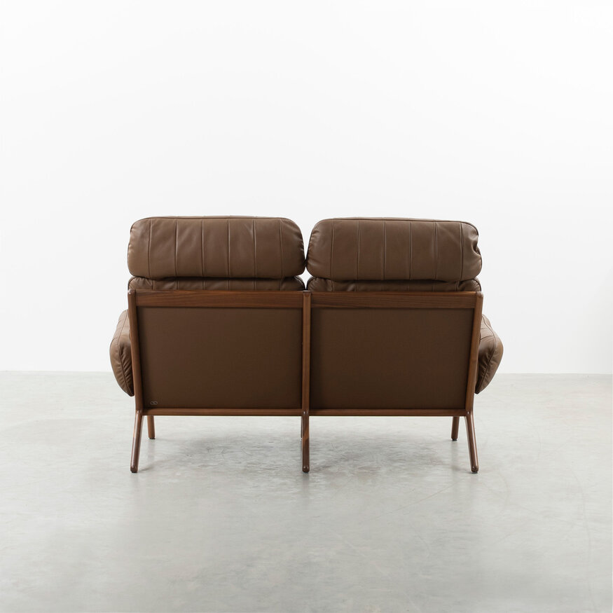 De Sede De Sede DS531 Brazil 2 seater sofa wood and leather