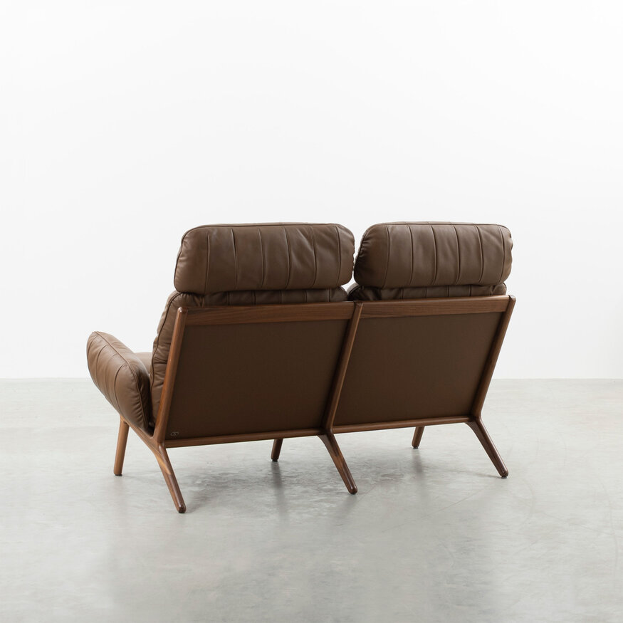 De Sede De Sede DS531 Brazil 2 seater sofa wood and leather