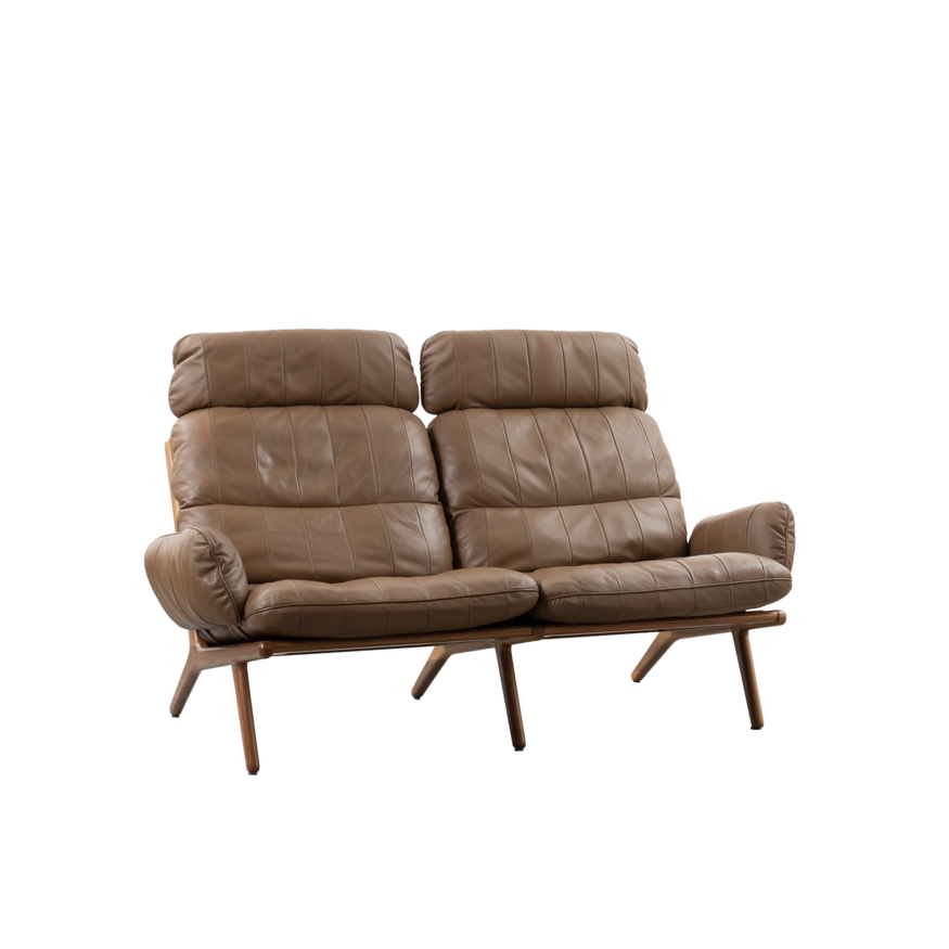 De Sede DS531 Brazil 2 seater sofa wood and leather
