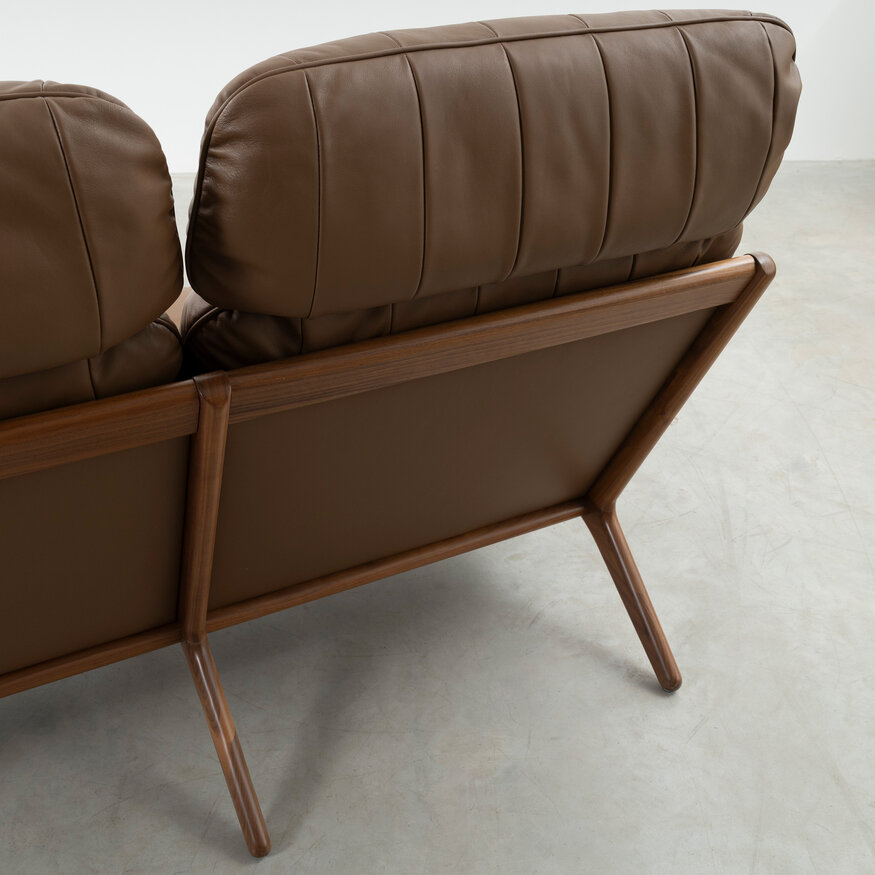 De Sede DS531 Brazil 2 seater sofa wood and leather