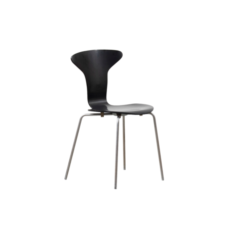 Arne Jacobsen Mug stoel zwart jaren 60 Fritz Hansen