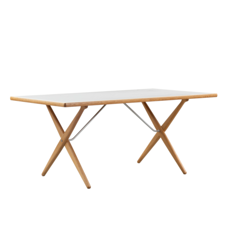 Hans J Wegner AT303 table oak with black linoleum Andreas Tuck