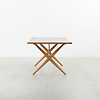 Andreas Tuck Hans J Wegner tafel AT303 eiken met zwart linoleum Andreas Tuck