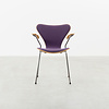 Fritz Hansen Set of 6 Arne Jacobsen 3207 chairs upholstered with armrests Fritz Hansen