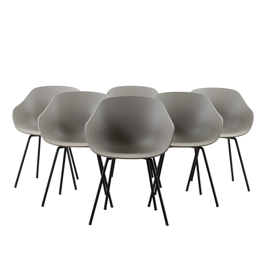 Set of 6 Hay About A Chair chairs grey Hay HAY Set of 6 Hay About A Chair chairs grey Hay