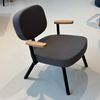 MK Fauteuil Zwart - Walnoot Armleggers / Olbia Forest 162
