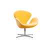 Fritz Hansen Arne Jacobsen Swan Chair orange Fritz Hansen