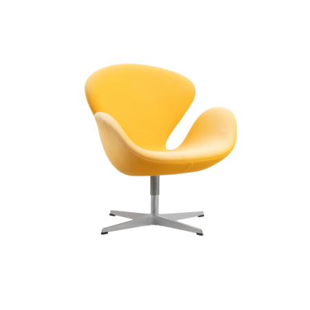 Arne Jacobsen Swan Chair orange Fritz Hansen