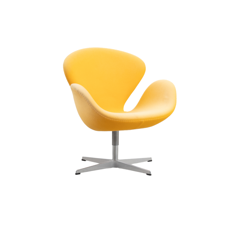 Fritz Hansen Arne Jacobsen Swan Chair oranje Fritz Hansen