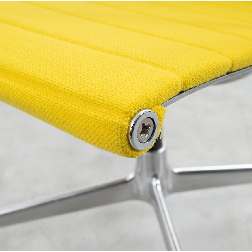 Vitra EA107 chair yellow hopsak aluminium frame Vitra Vitra Vitra EA107 chair yellow hopsak aluminium frame Vitra