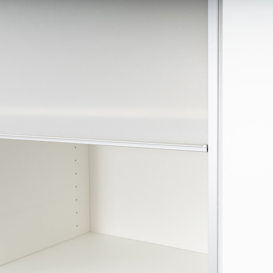 Pastoe Pastoe Fibre cabinet 207x55 cm white with transparent finish