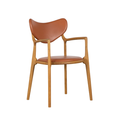 Asger Soelberg lounge chair oak and cognac leather True North