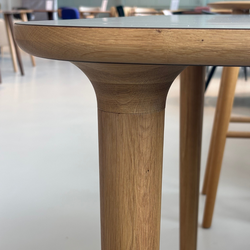 Trompet Table 240x100 Clay Grey Fenix 0717) top - Oak legs Trompet Table 240x100 Clay Grey Fenix 0717) top - Oak legs