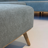 Metta U-vorm Links bank / Bloq Eucalyptus 192