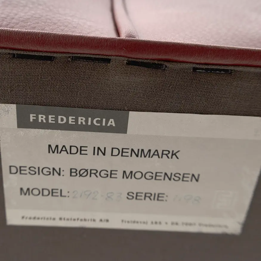 Borge Mogensen 2-zits bank Coupe Sofa Model 2192 Fredericia Borge Mogensen 2-zits bank Coupe Sofa Model 2192