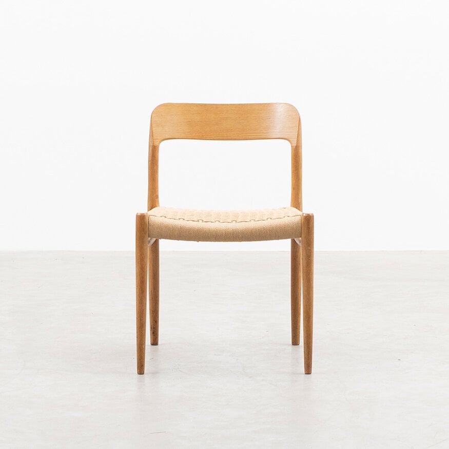 Set van 6 Niels Otto Moller stoelen No. 75 J.L. Møllers Møbelfabrik Set van 6 Niels Otto Moller stoelen No. 75