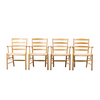Fredericia Set van 4 Kaare Klint The Klint Armchair model 3208 Fredericia
