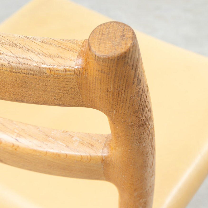 Set of 4 Niels Otto Moller Model 84 chairs upholstered in oak J.L. Møllers Møbelfabrik Set of 4 Niels Otto Moller Model 84 chairs upholstered in oak
